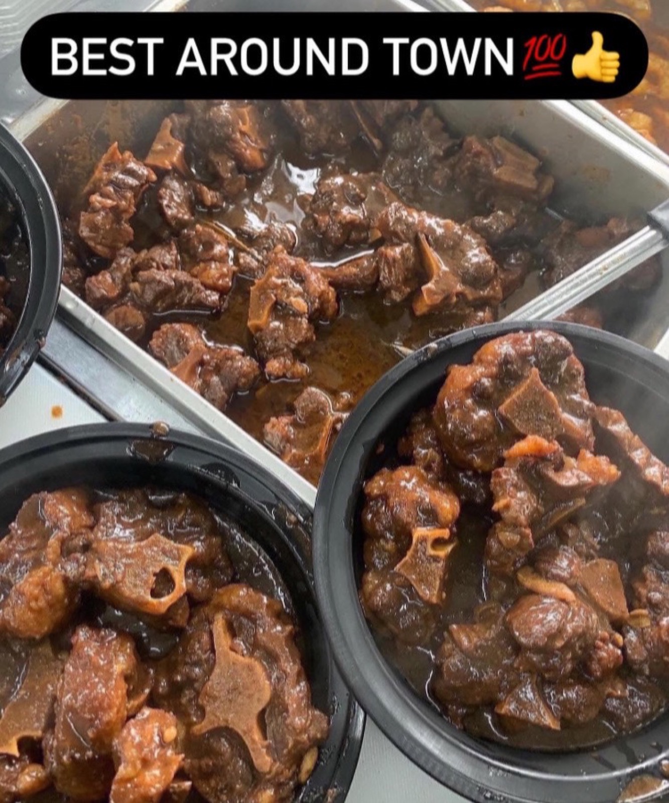 Island Boy oxtail trays and bowls