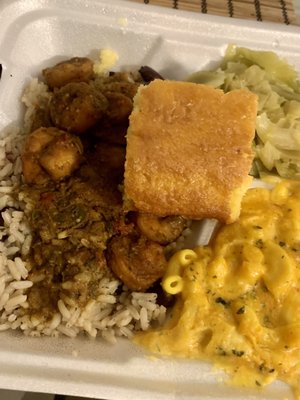 Jerk shrimp plate